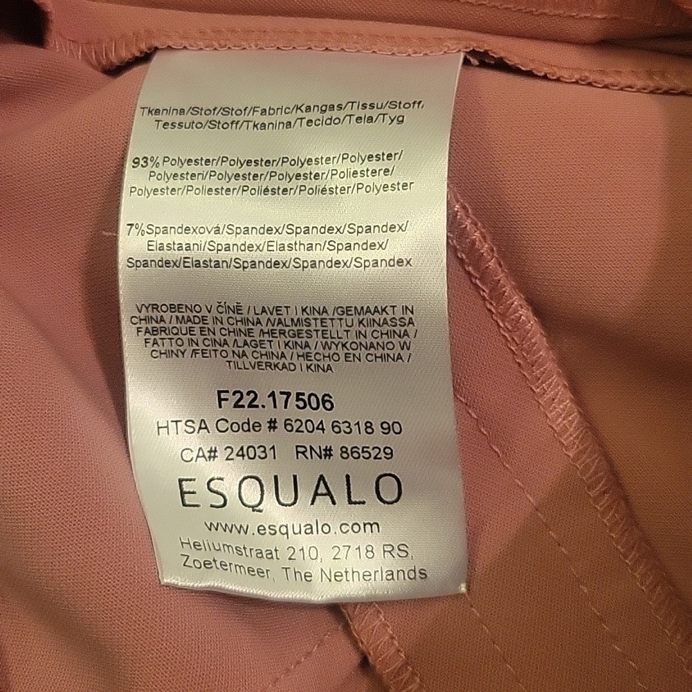 ESQUALO City Belt Trousers Vintage Rose - Picture 9 of 9